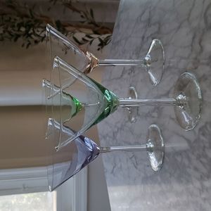 Colorful Martini Glasses